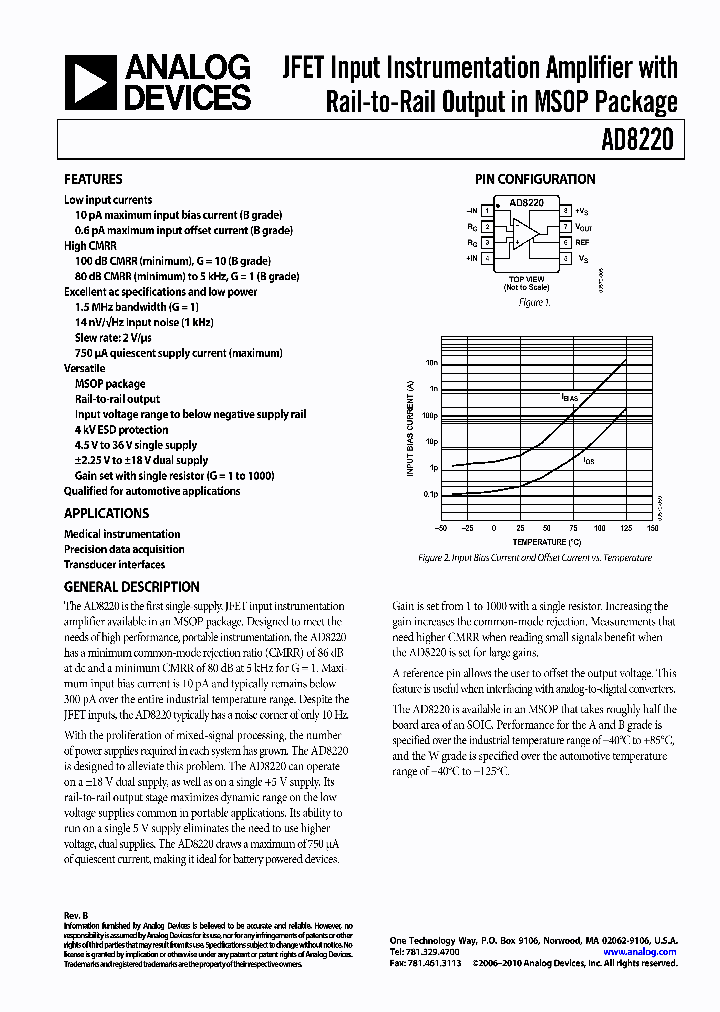 AD8220WARMZ_1519838.PDF Datasheet
