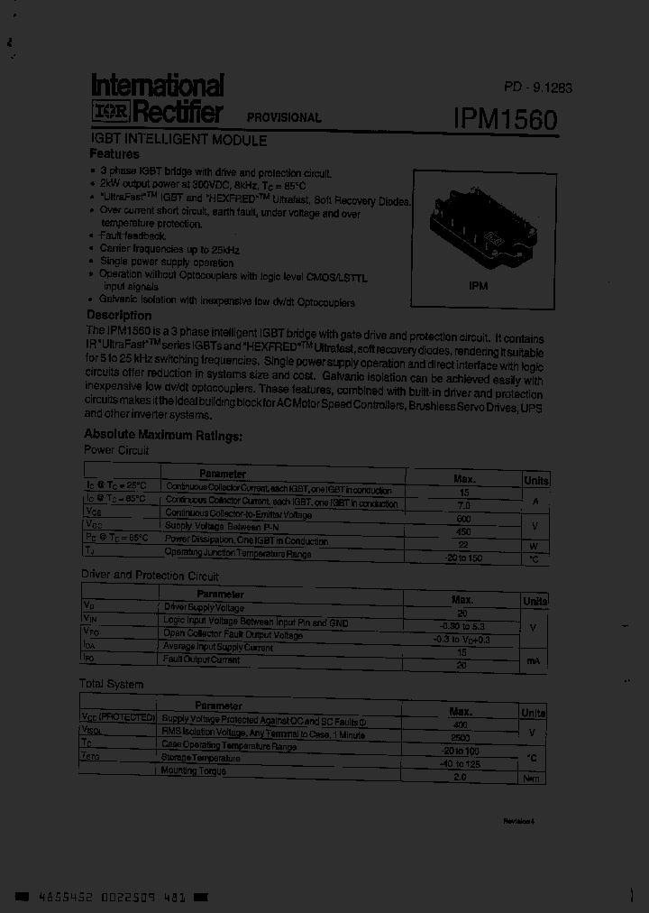 IPM1560_857397.PDF Datasheet