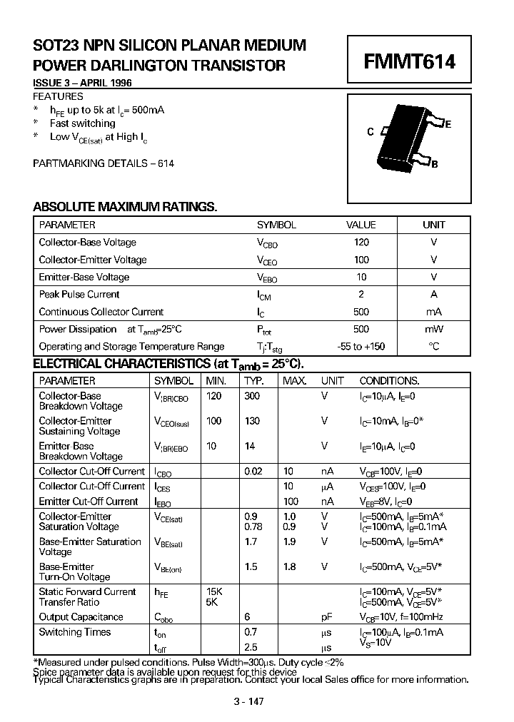 FMMT614_1527357.PDF Datasheet