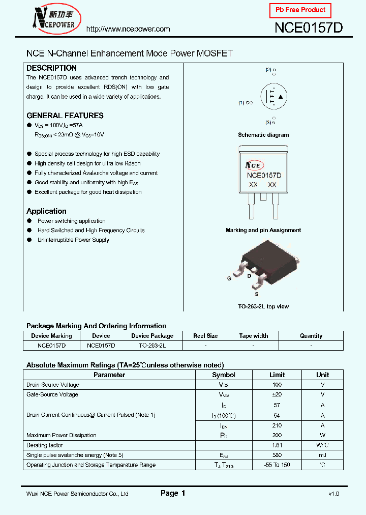 NCE0157D_1531325.PDF Datasheet