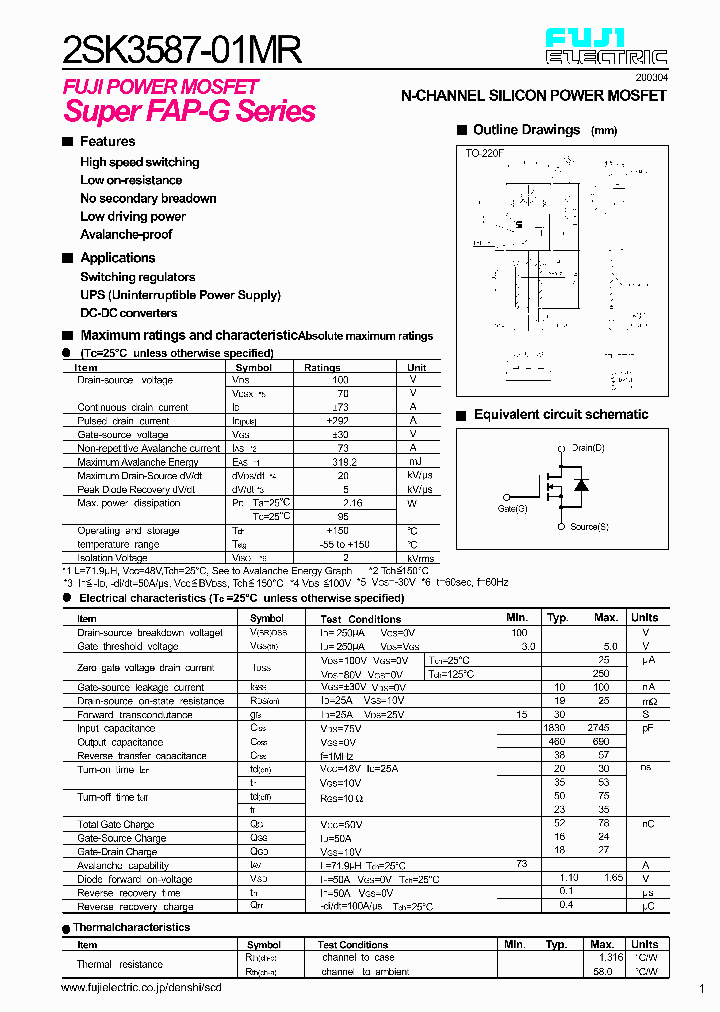 2SK3587-01MR_1534007.PDF Datasheet