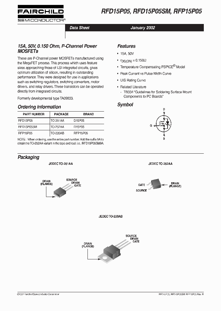 RFD15P05SM_1534760.PDF Datasheet