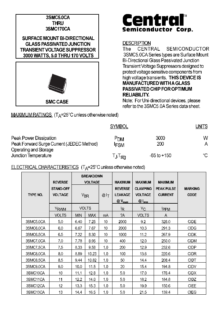 3SMC80CA_1530692.PDF Datasheet