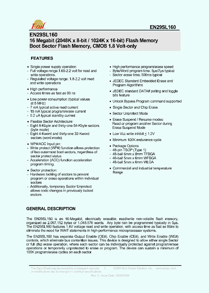 EN29SL160T-90MIP_1541301.PDF Datasheet