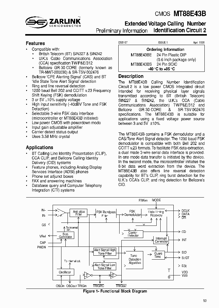MT88E43B_1542277.PDF Datasheet