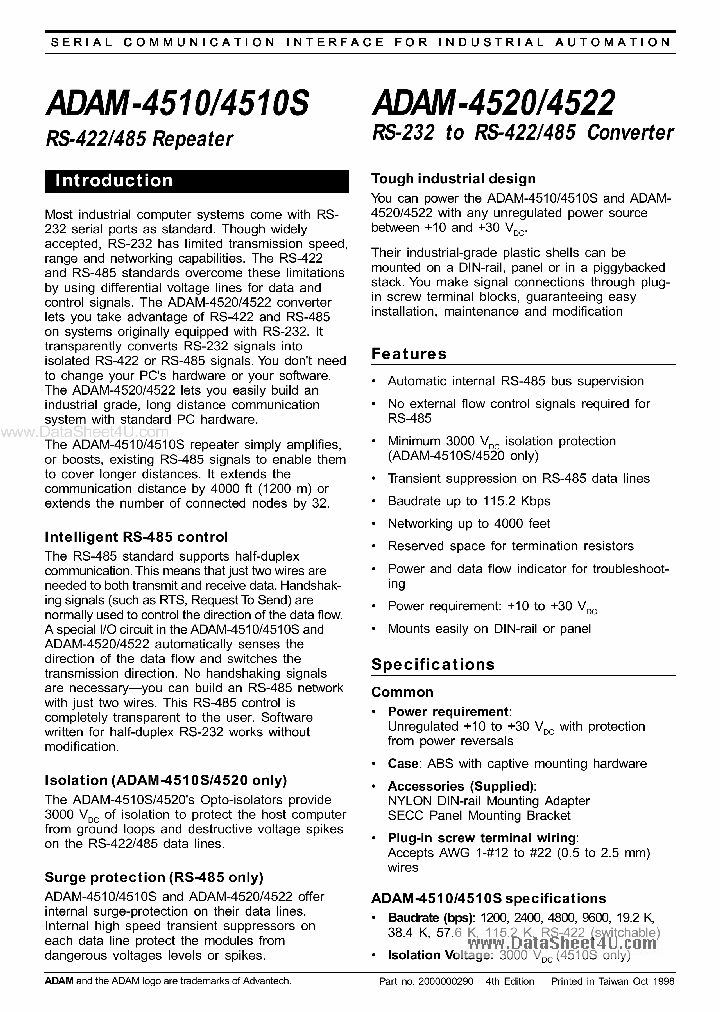 ADAM-4520_1542865.PDF Datasheet
