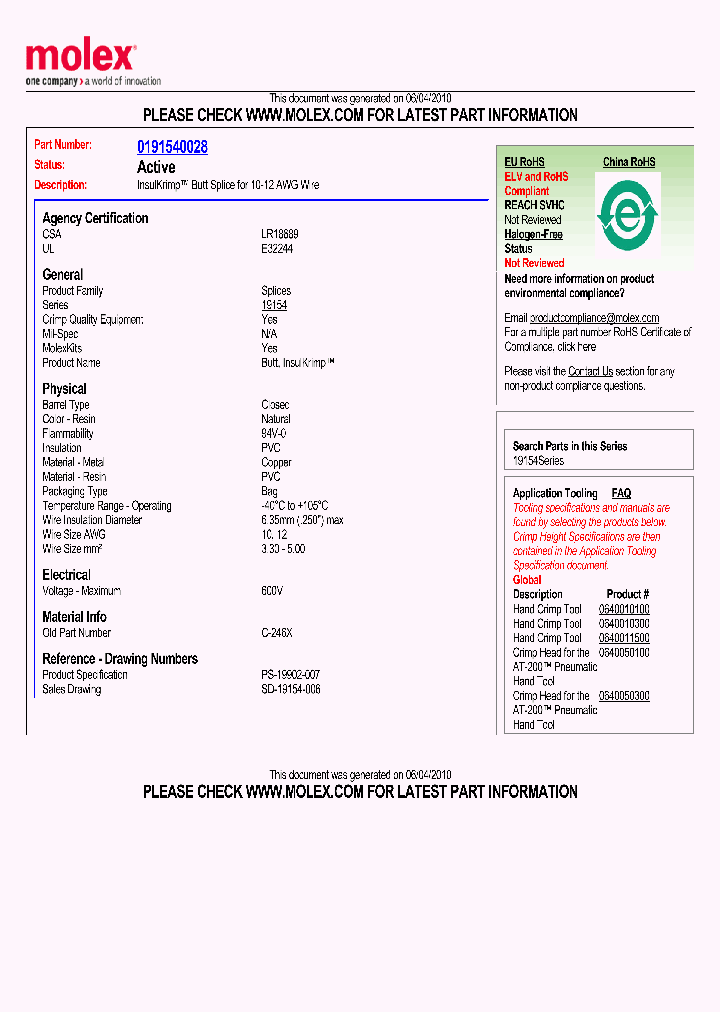 0191540028_1543651.PDF Datasheet