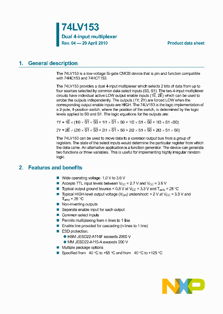 74LV153N112_862898.PDF Datasheet