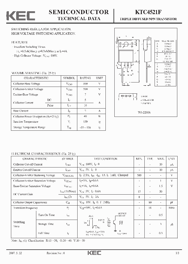 KTC4521F07_1547779.PDF Datasheet