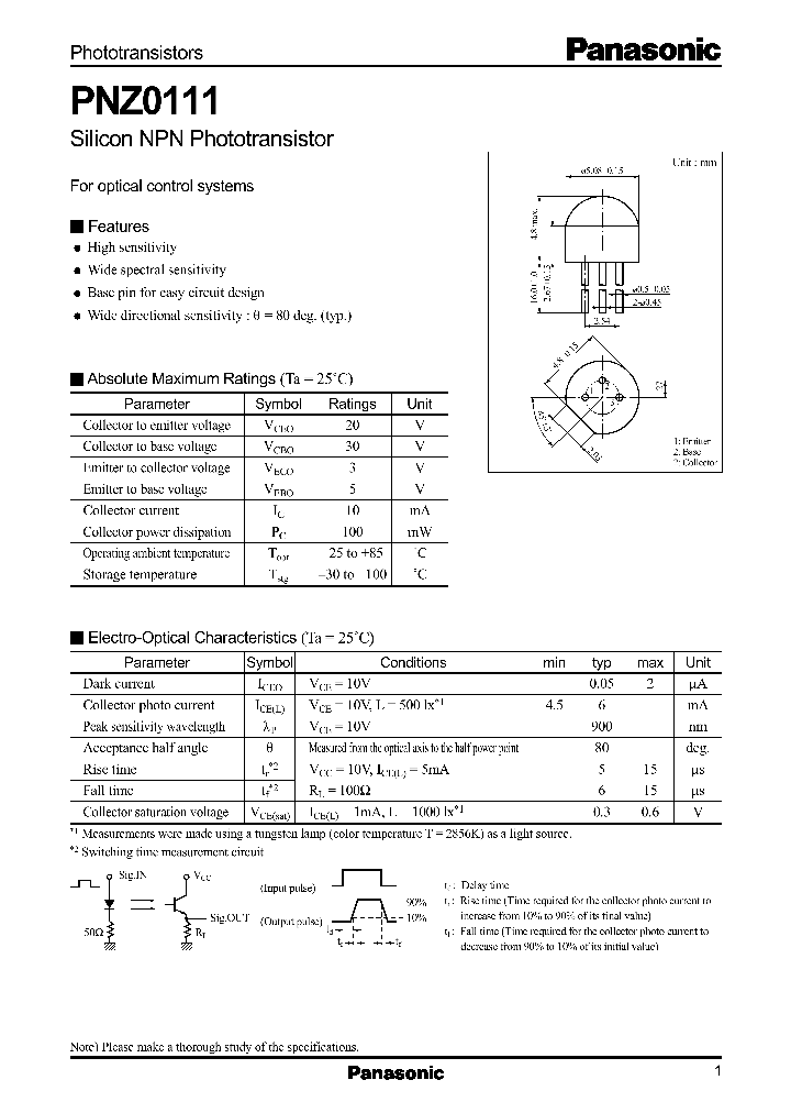 PNZ0111_864196.PDF Datasheet