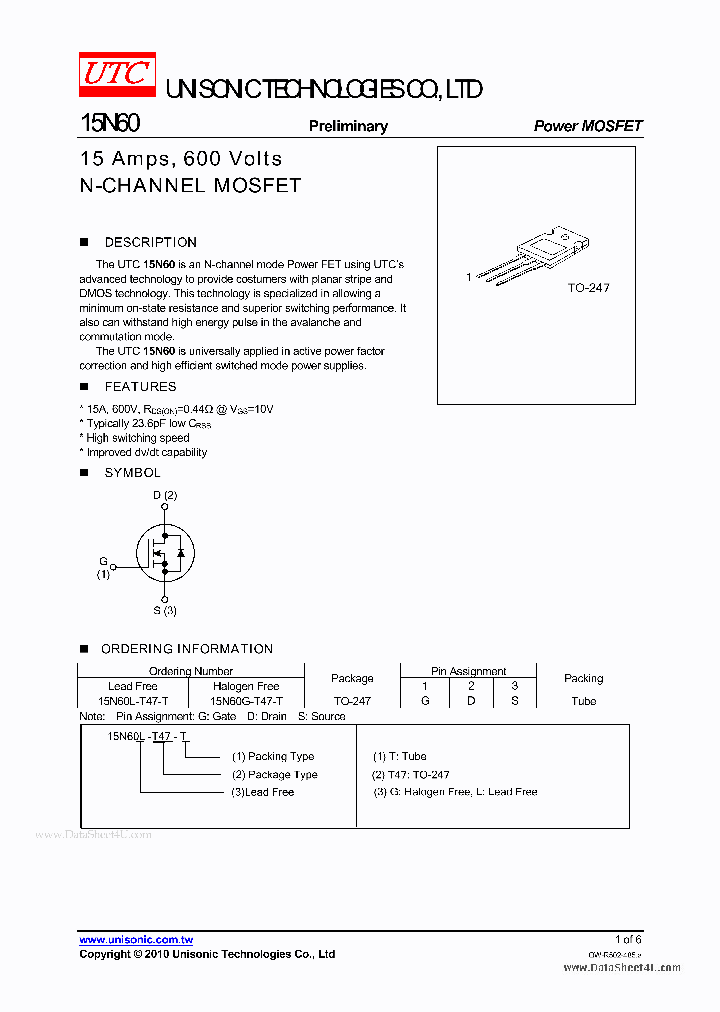 15N60_1546056.PDF Datasheet