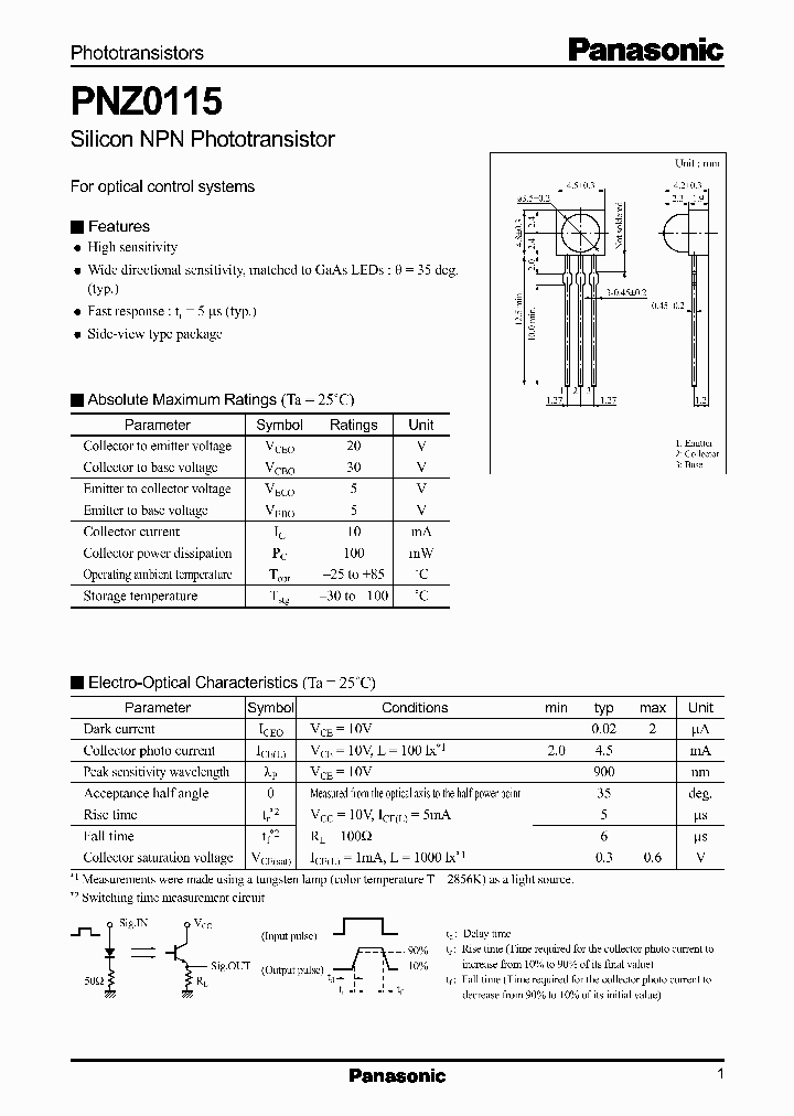 PNZ0115_864197.PDF Datasheet