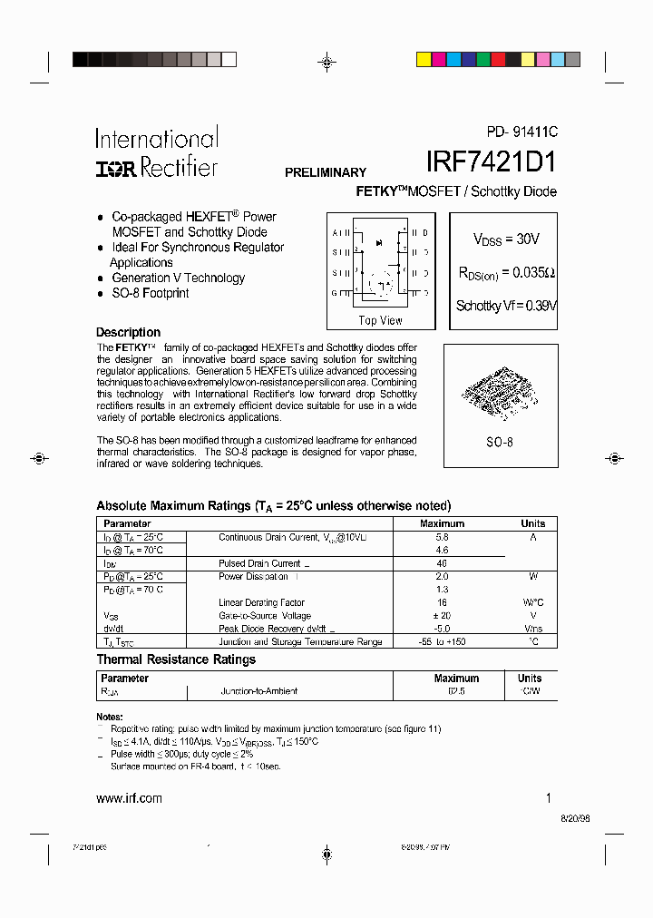 IRF7421D1_1550023.PDF Datasheet