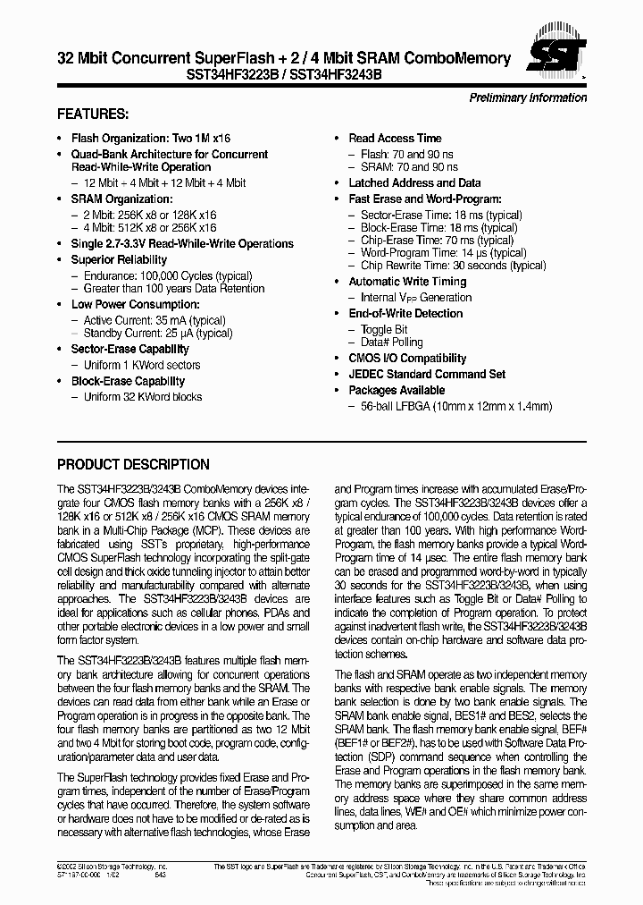 SST34HF3223B-90-4C-LP_870196.PDF Datasheet