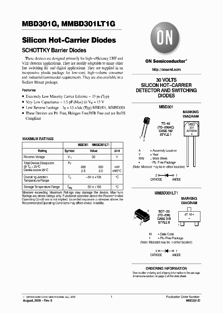 MMBD301LT1G_1554032.PDF Datasheet