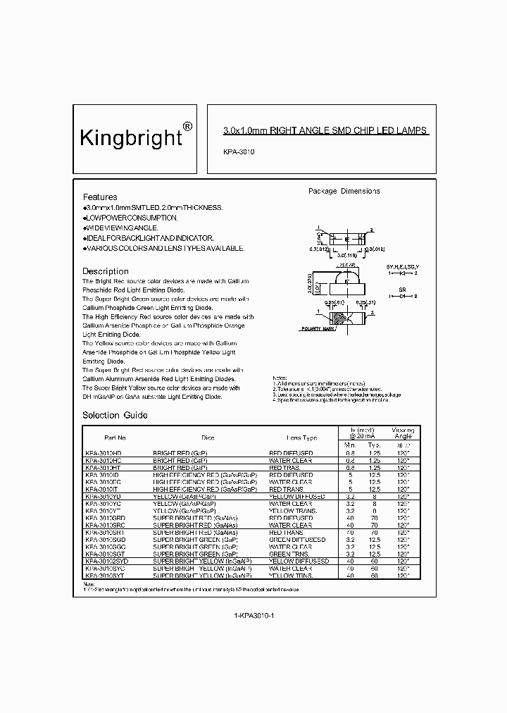 KPA-30102SYD_1556208.PDF Datasheet