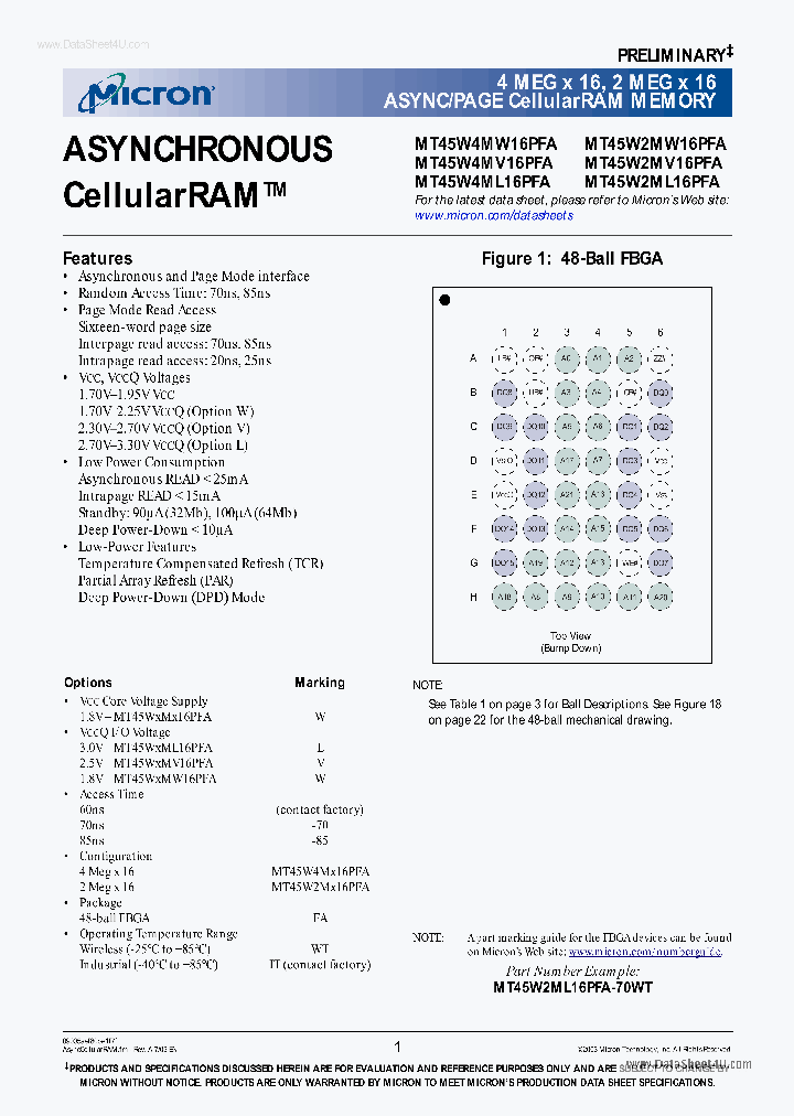 MT45W2ML16PFA_1557636.PDF Datasheet