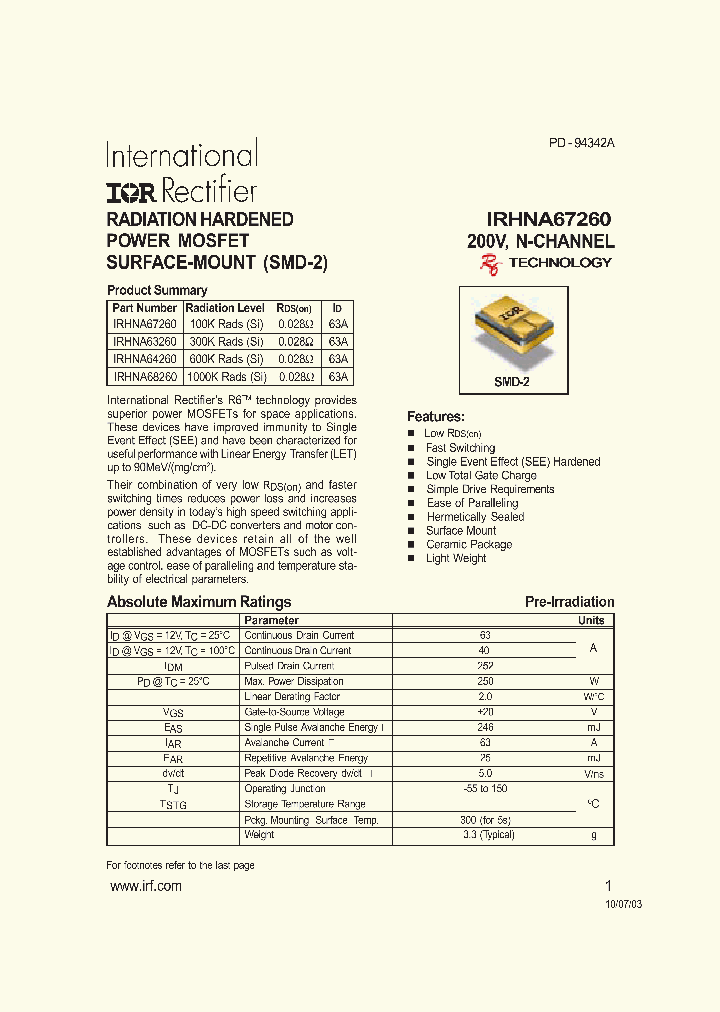 IRHNA63260_1557842.PDF Datasheet