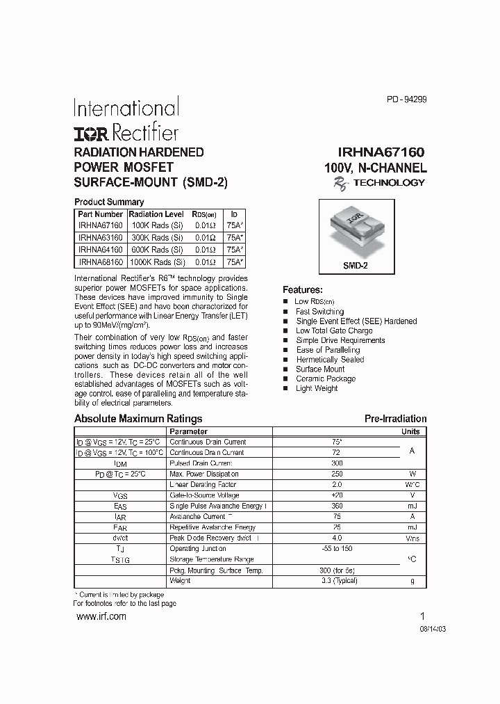 IRHNA67160_1557845.PDF Datasheet