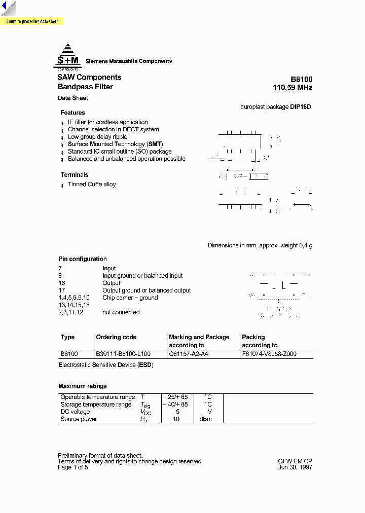 B8100_871837.PDF Datasheet