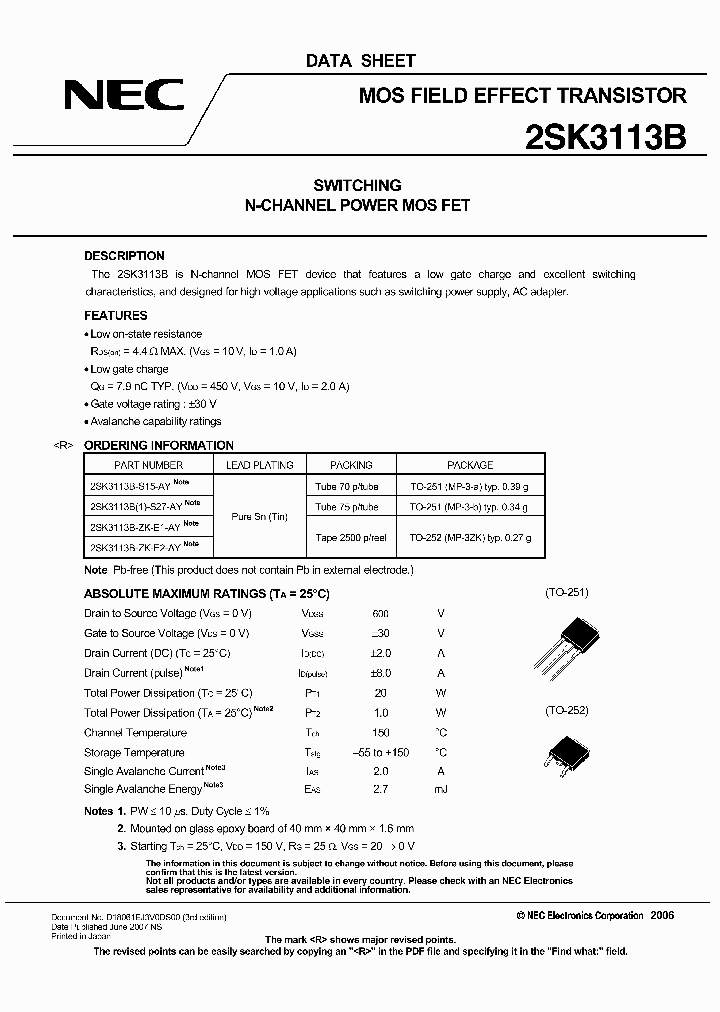 2SK3113B-ZK-E1-AY_871142.PDF Datasheet