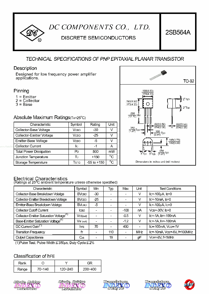 2SB564A_1561959.PDF Datasheet