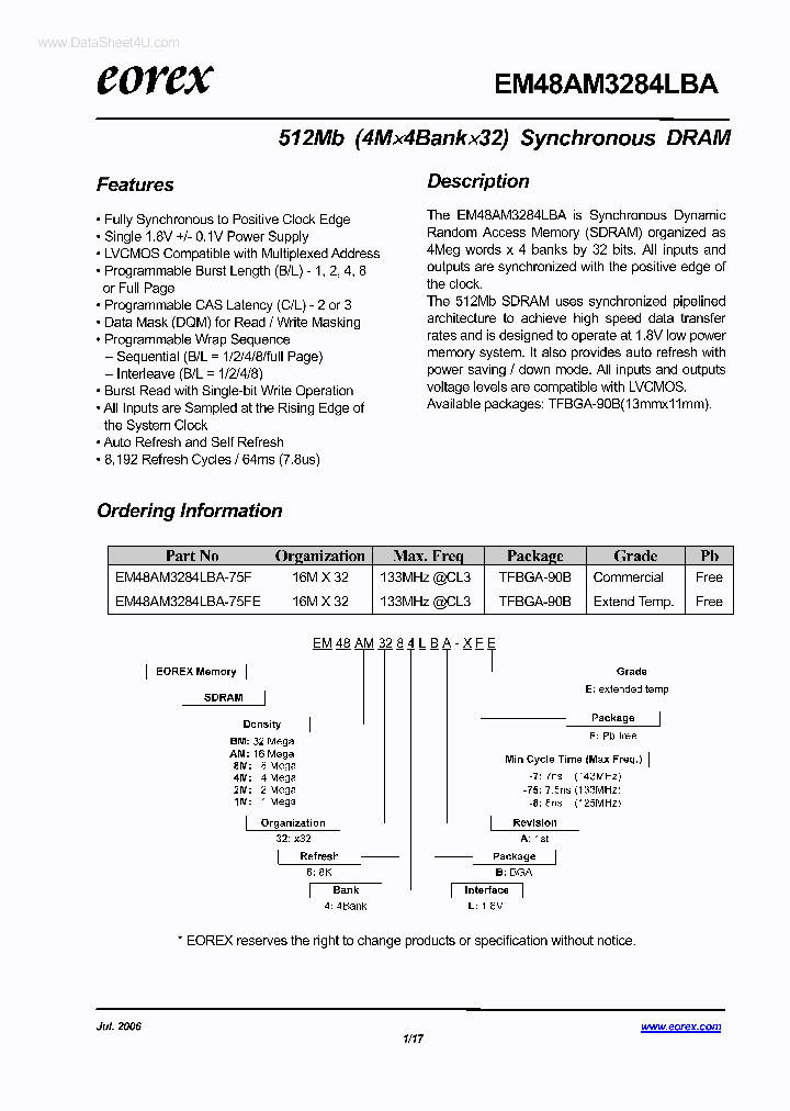 EM48AM3284LBA_1558977.PDF Datasheet