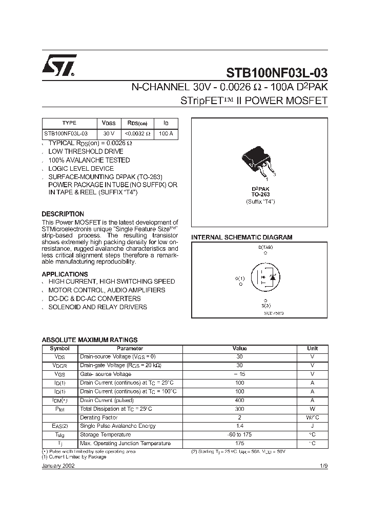 STB100NF03L-03T4_875922.PDF Datasheet