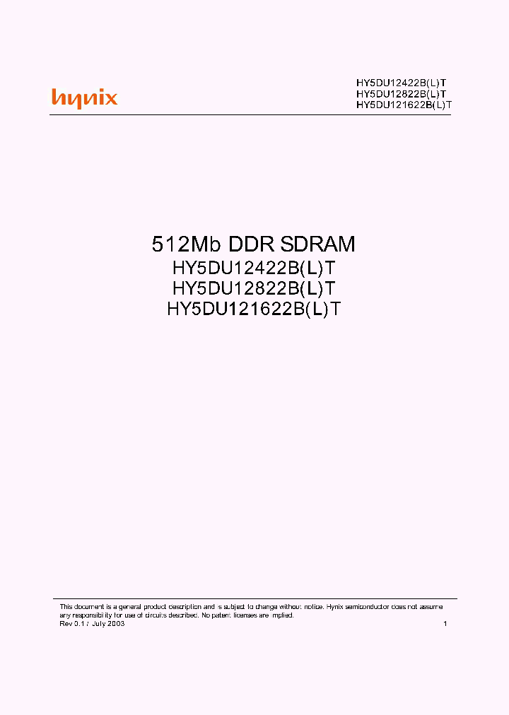 HY5DU12422BT-D4_1563657.PDF Datasheet
