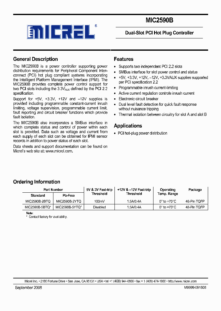 MIC2590B11_1564562.PDF Datasheet