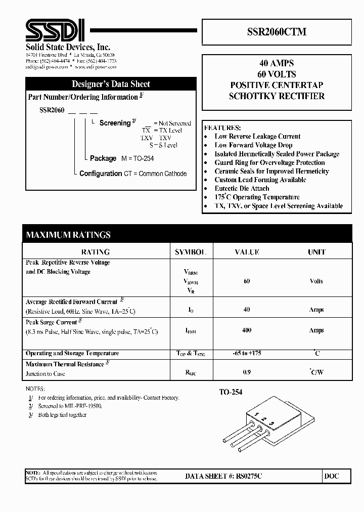 SSR2060CTM1_1565490.PDF Datasheet
