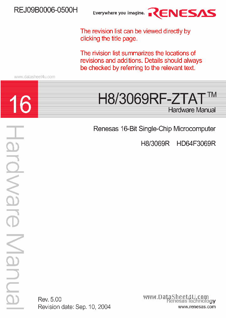 HD64F3069RF_1564809.PDF Datasheet