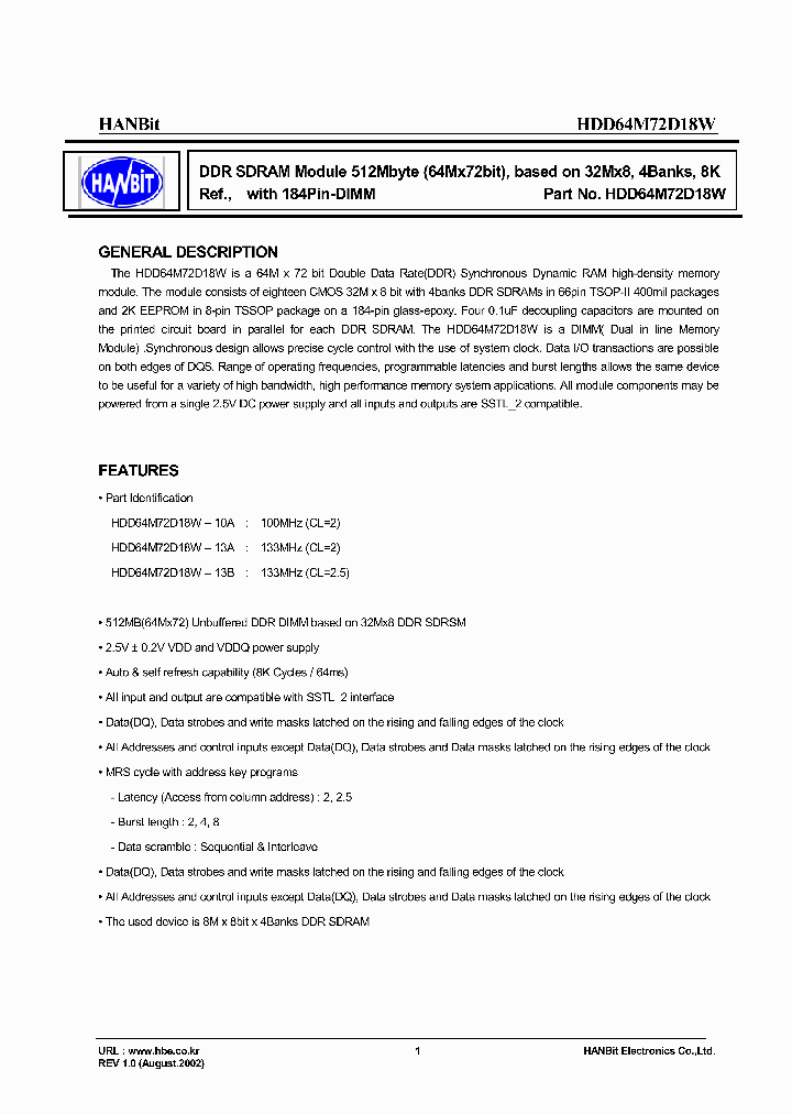 HDD64M72D18W-13B_878469.PDF Datasheet