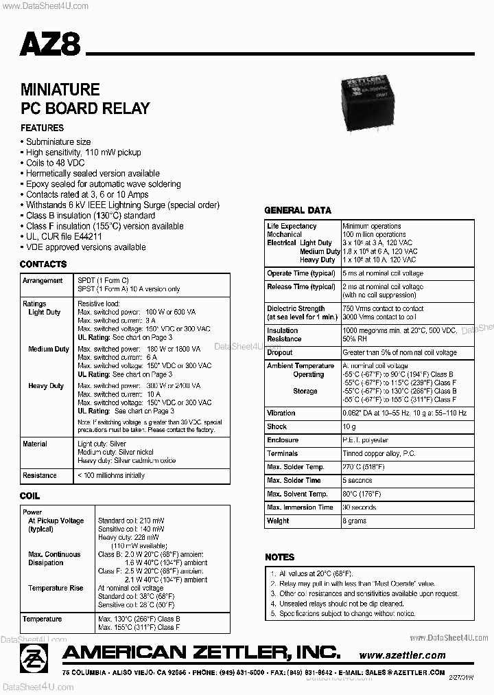 AZ8-1C-XXX_1571046.PDF Datasheet