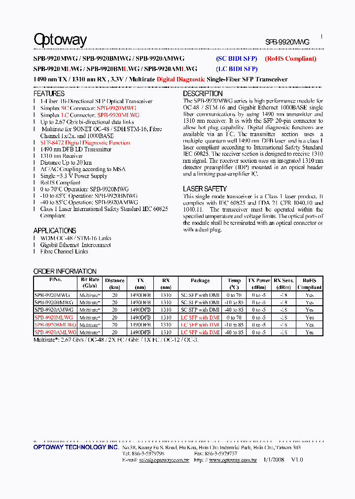 SPB-9920AMWG_1571876.PDF Datasheet