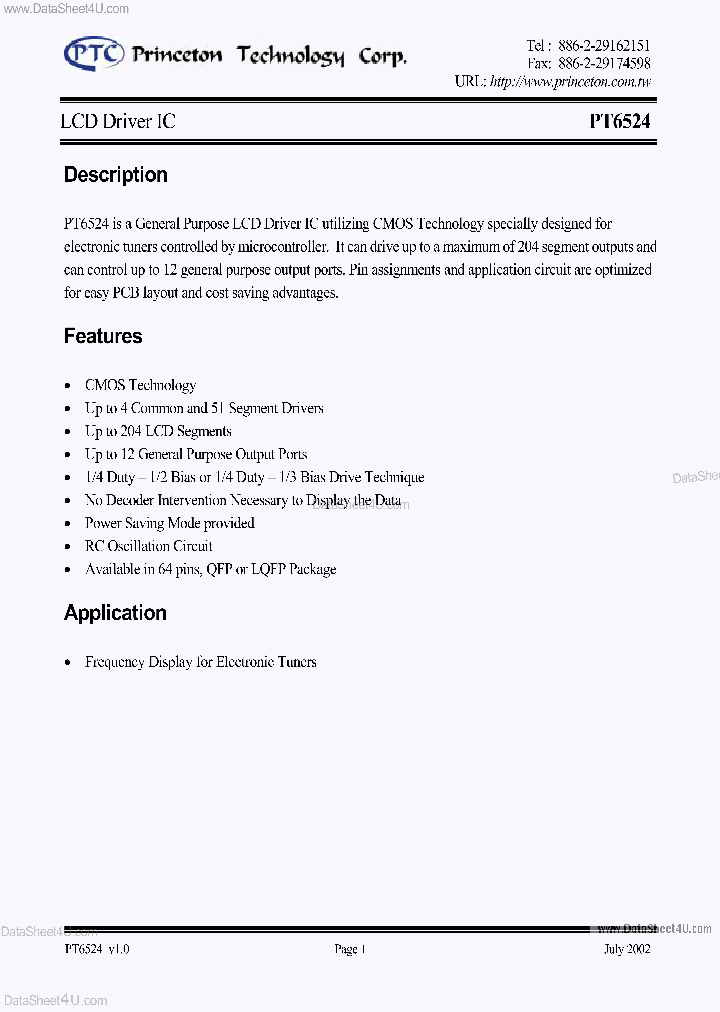 PT6524_1567745.PDF Datasheet