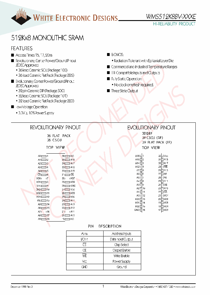 WMS512K8BV-XCXE_879898.PDF Datasheet