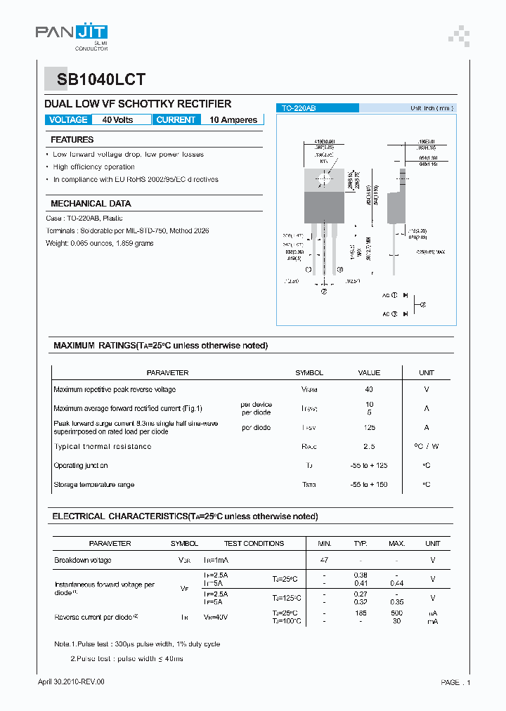 SB1040LCT_1580309.PDF Datasheet