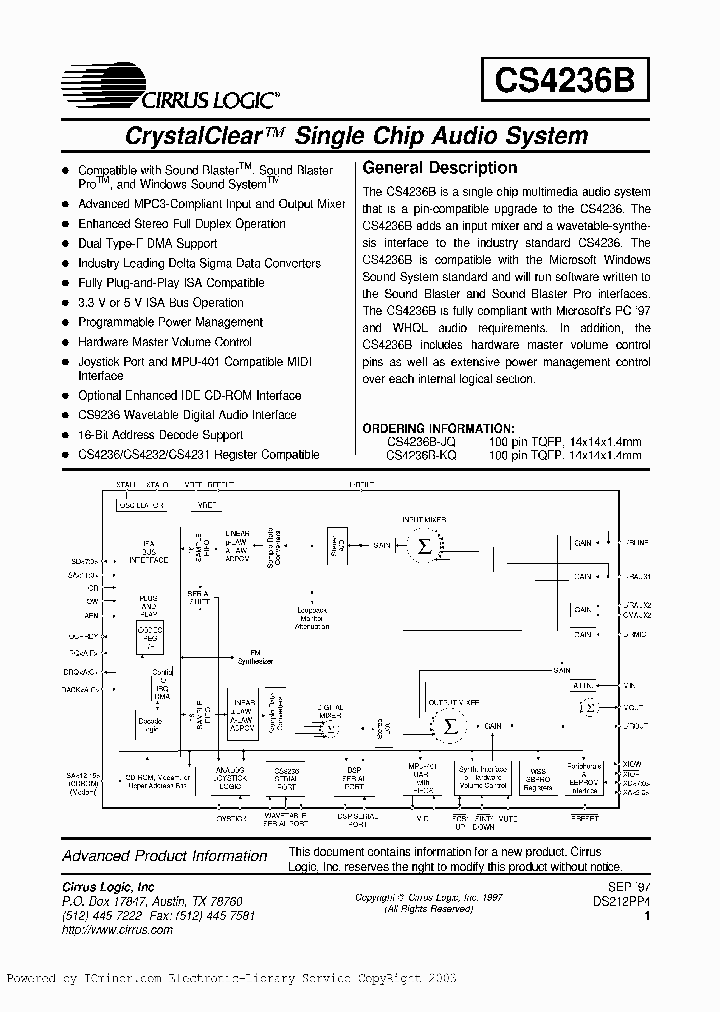 CS4236B_880715.PDF Datasheet