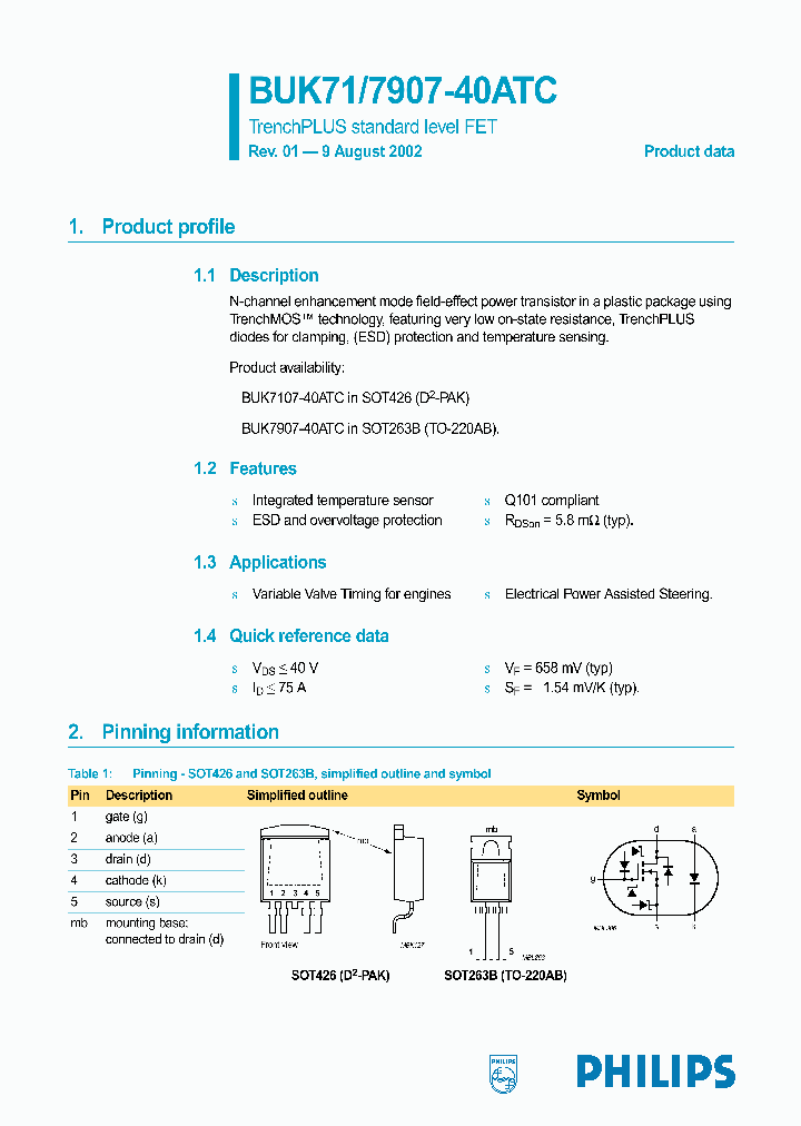BUK7107-40ATC_1573153.PDF Datasheet