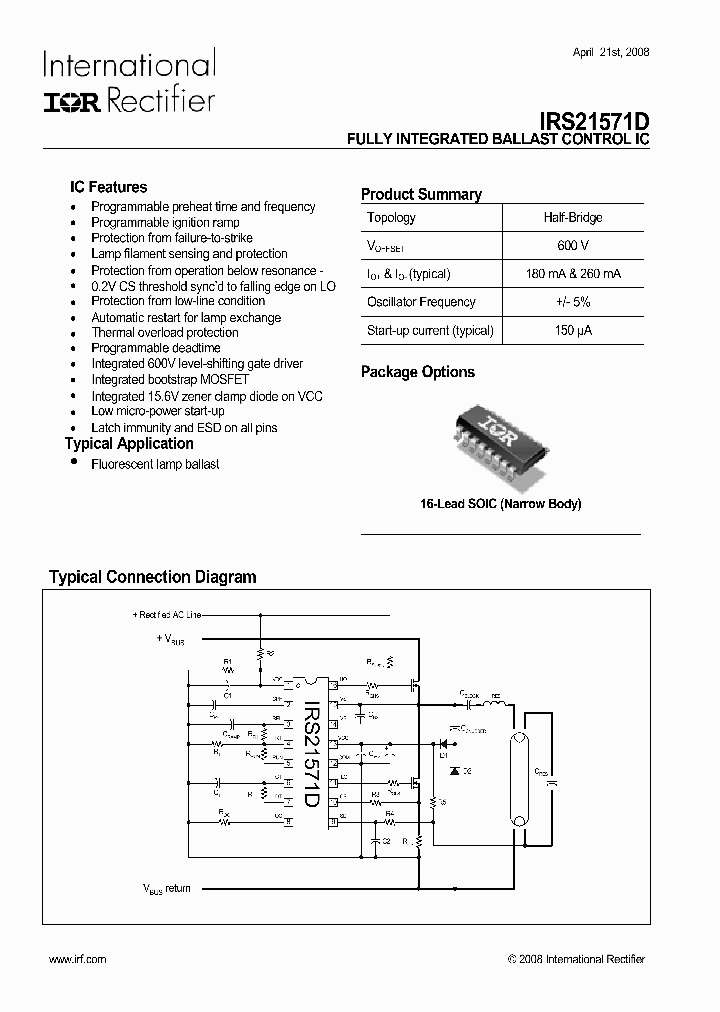 IRS21571D_1580761.PDF Datasheet