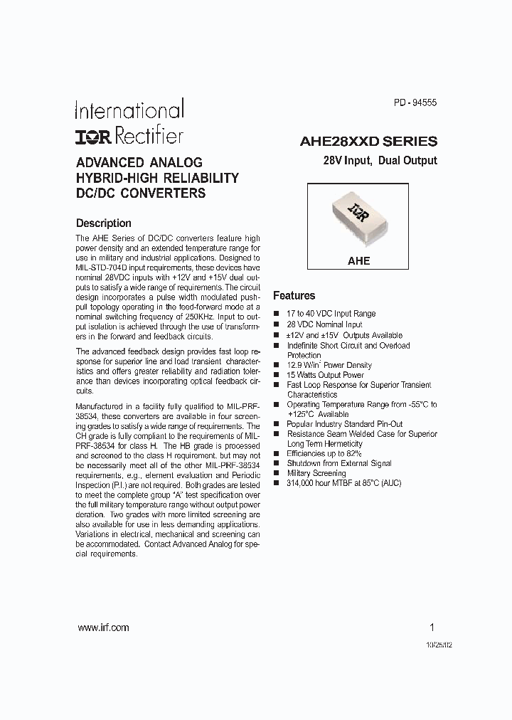 AHE2812D-MSTR_883282.PDF Datasheet