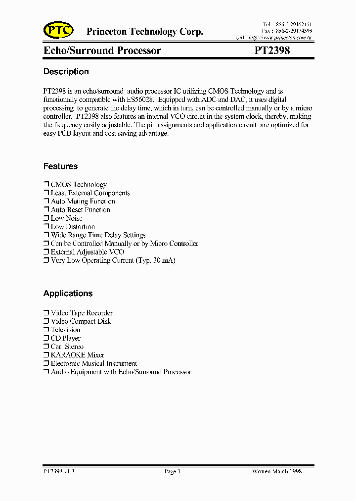 PT2398_881211.PDF Datasheet