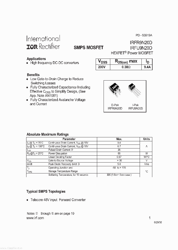 FU9N20D_1576486.PDF Datasheet
