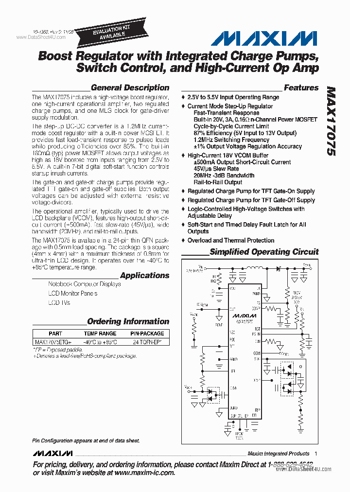 MAX17075_1558904.PDF Datasheet
