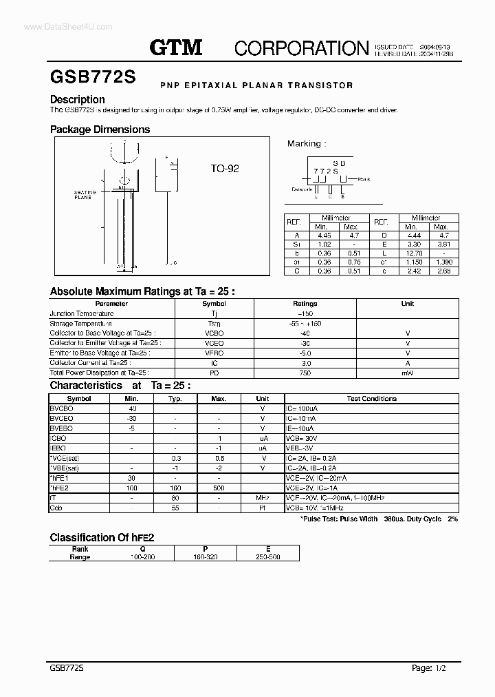GSB772S_1578412.PDF Datasheet