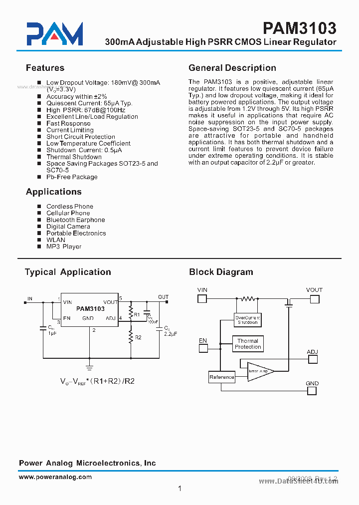 PAM3103_1579632.PDF Datasheet