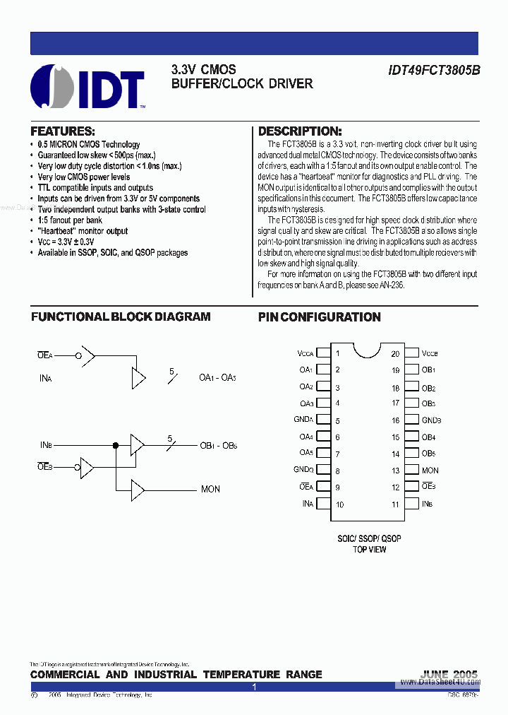 IDT49FCT3805B_1580967.PDF Datasheet
