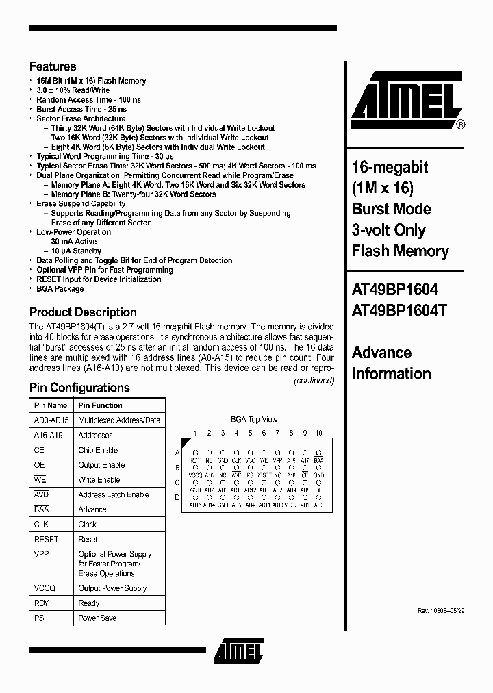 AT49BP1604_889327.PDF Datasheet