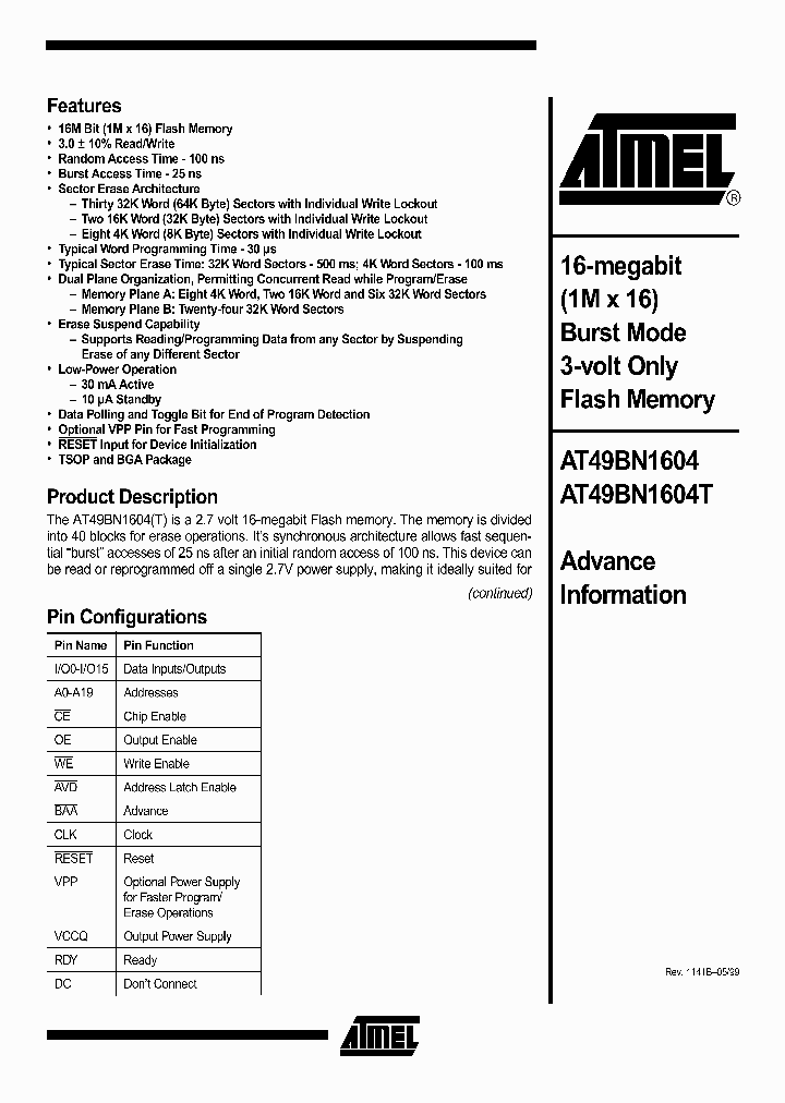 AT49BN1604_889326.PDF Datasheet
